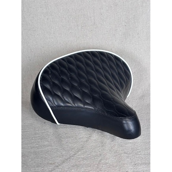 Schwinn Black Bicycle Seat Quilted Comfort Spring Suspension Bike Saddle - Picture 1 of 12